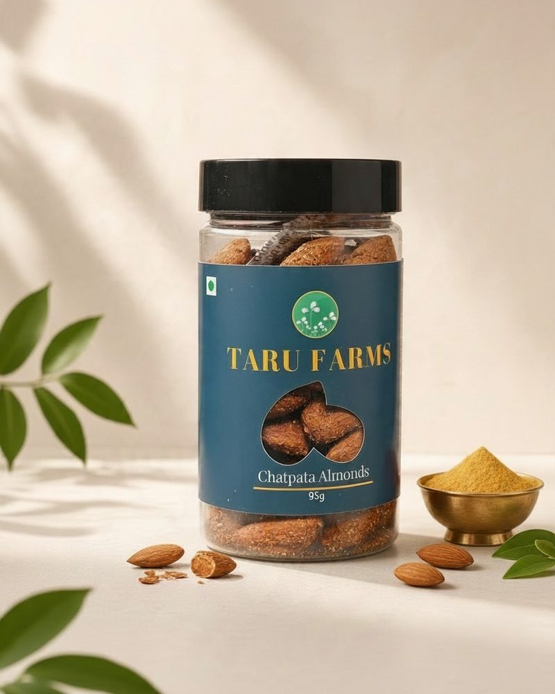 Taru Farms Chatpata Almonds 95g jar